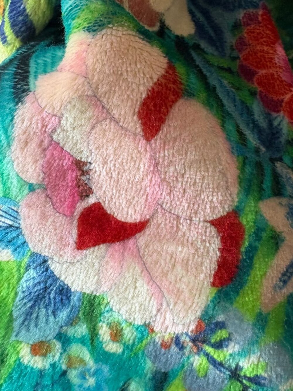 Johnny Was Tigres Sherpa hooded jacket pockets soft cozy floral tiger womens XXL - Picture 3 of 9